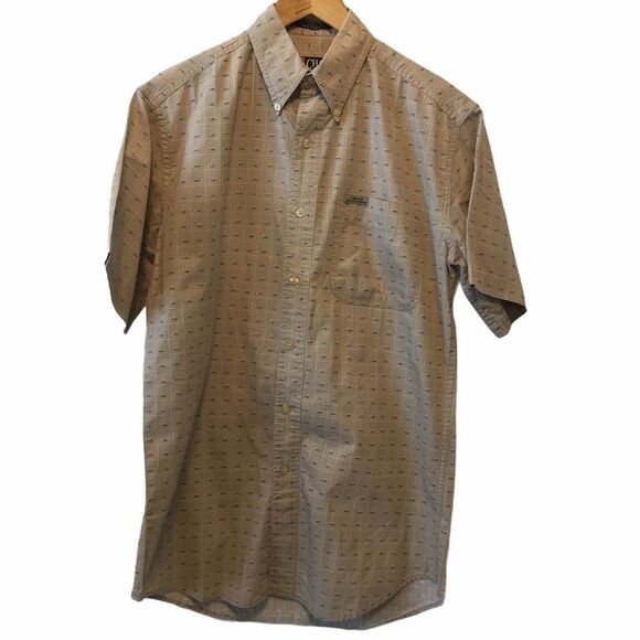 Chaps Other - MENS RALPH LAUREN Chaps Tan Printed Casual Shirt S